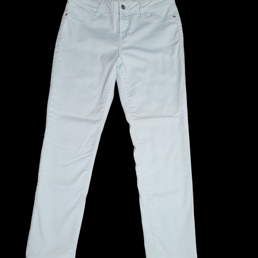 SOHO New York & Company Mint Green Ankle Legging Jeans Sz 8